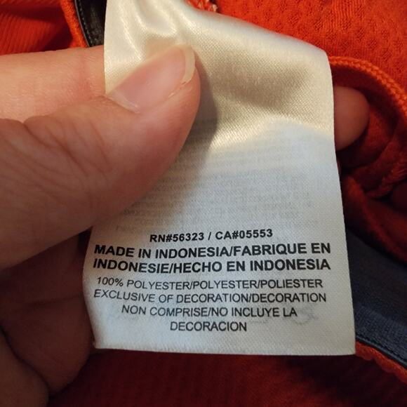 Nike Orange Sweatpants with White Logo - Picture 9 of 10